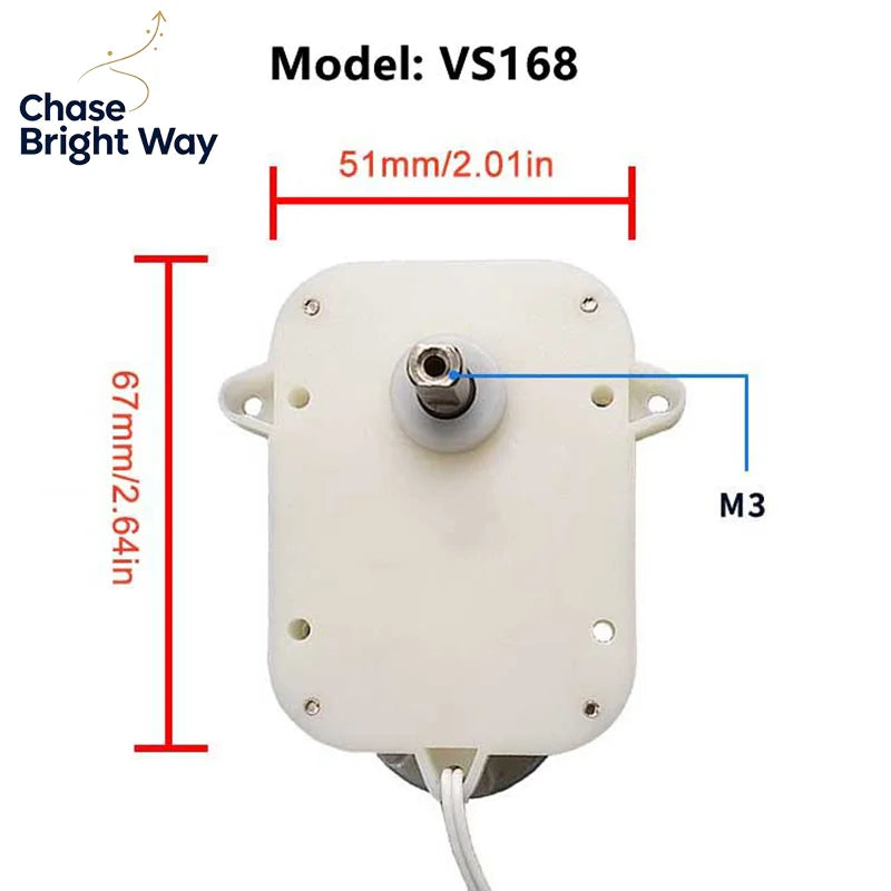 VS168 Watch Winder Motor DC 3V 7.5 RPM – Ultra-Quiet