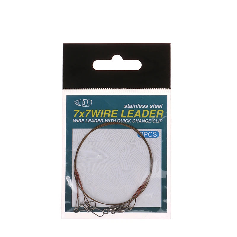 Steel & Titanium Fishing Wire Leader – Anti-Bite & Anti-Wind