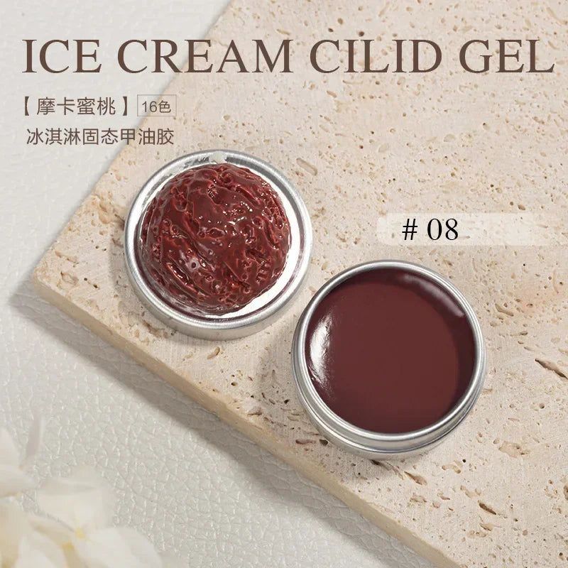 Handaiyan 64 Colors Solid Nail Polish Gel – Ice Cream Texture