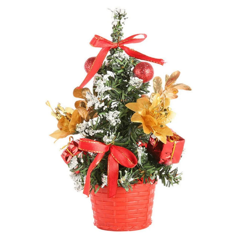Mini Artificial Christmas Tree 20cm – 4 Colors DIY Decor