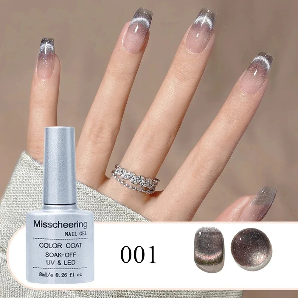 Cat's Eye Magnetic Gel Nail Polish – UV/LED Crystal Blue 8ml