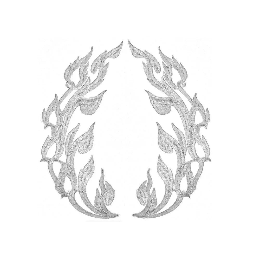 Baroque Gold & Silver Sequin Embroidery Appliqué Patches – 2 Pack