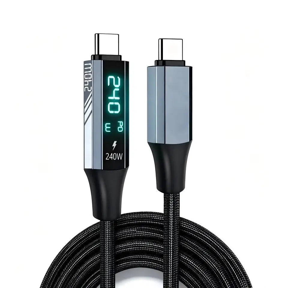 USB4 Cable 40Gbps 240W 8K Type-C – Thunderbolt 4 Compatible