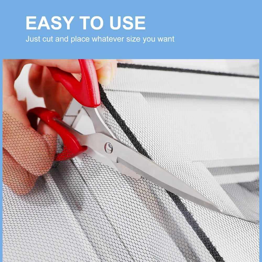 Self-Adhesive Window Screen Mesh – DIY Mosquito Net 59×78"
