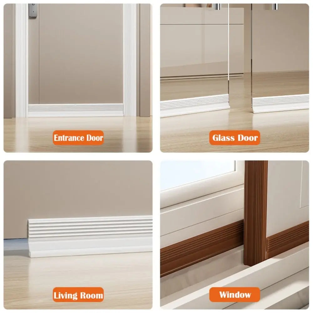 TPE Door Bottom Seal Strip – Draft & Insect Blocker 100cm