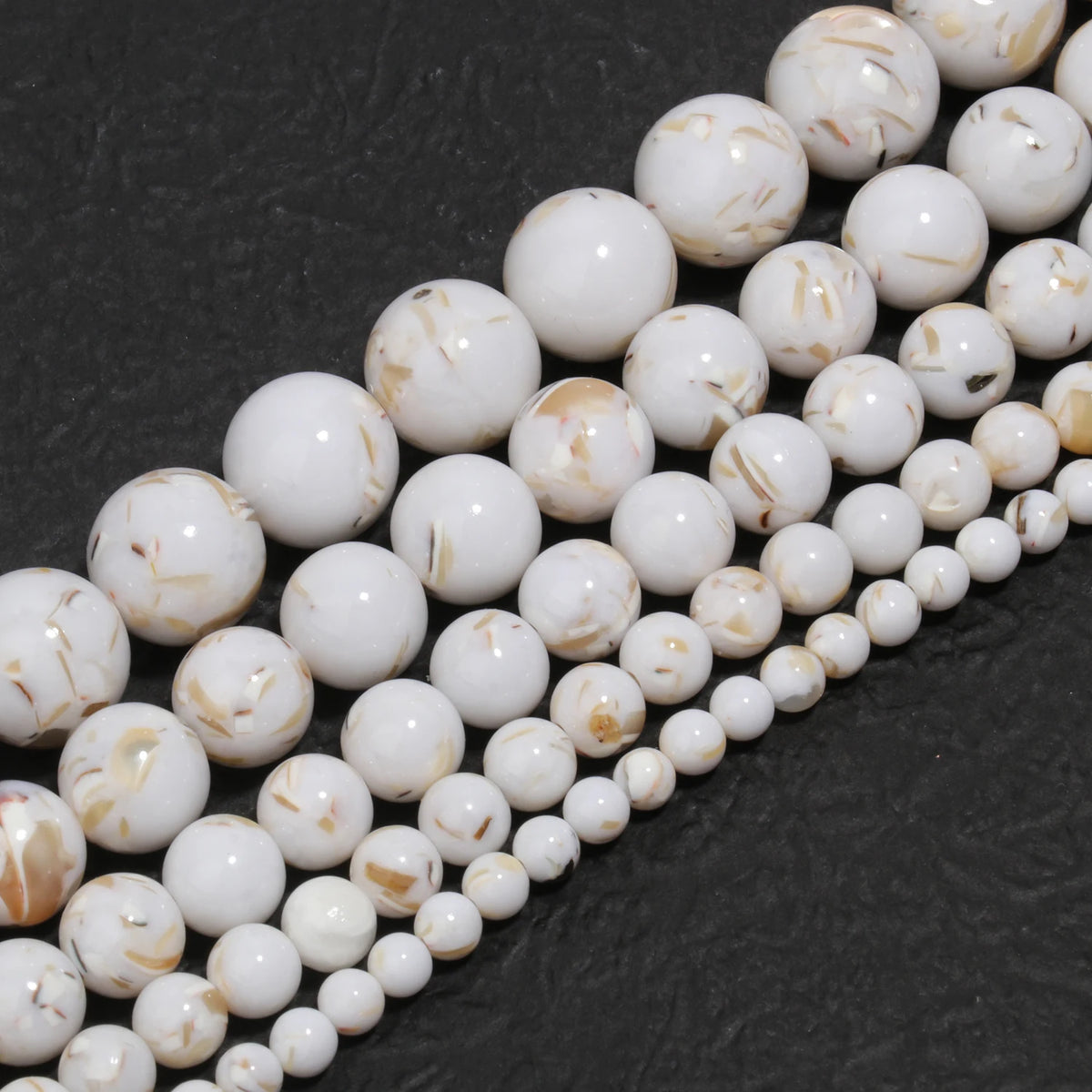Yooperlite Fire Sodalite Round Stone Beads – 15" Jewelry Strand