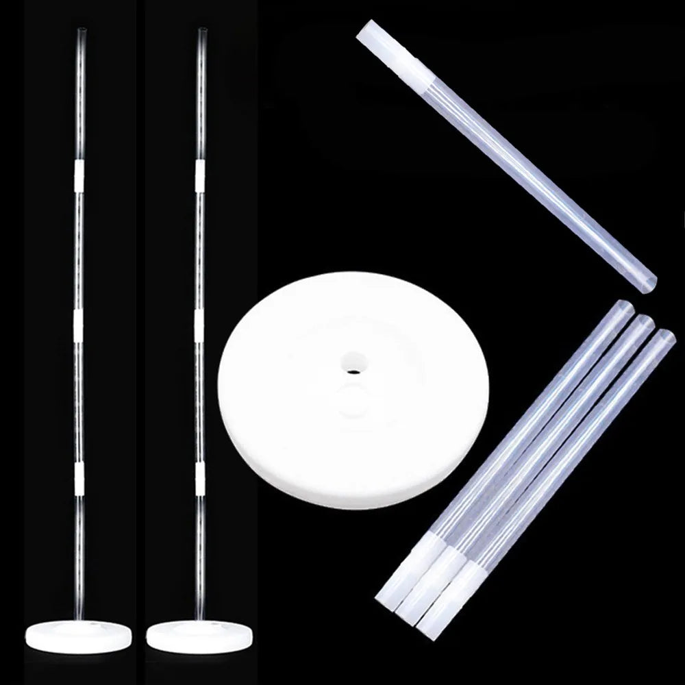 Transparent Balloon Column Kit – Base, Pole & Arch Bracket DIY