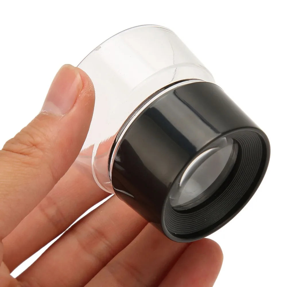 10X Stand Magnifier – Compact Cylinder Plastic Loupe 50×48mm
