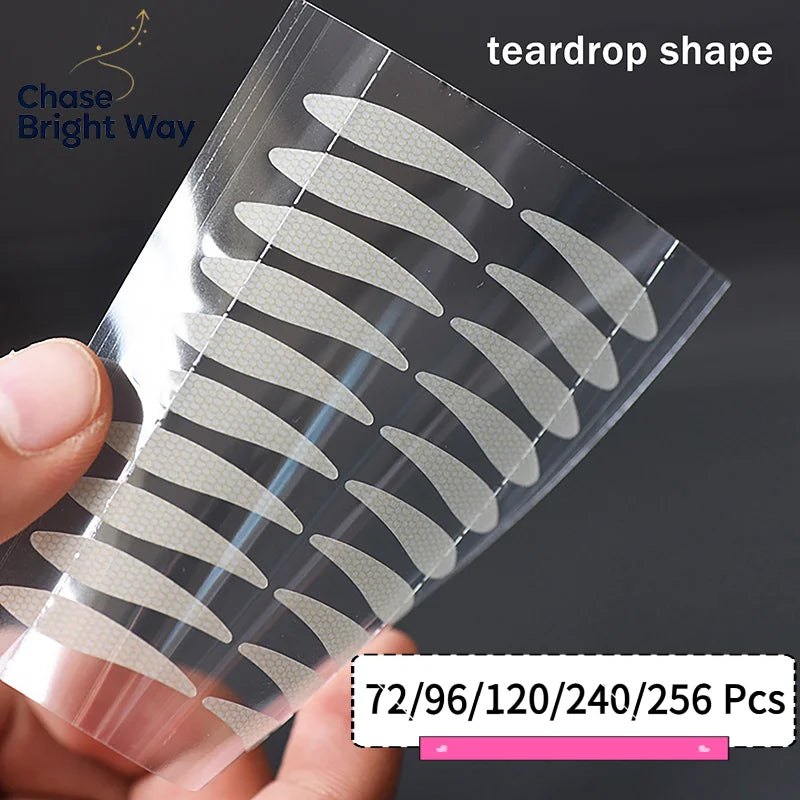 Invisible Double Eyelid Tape Stickers – Waterproof Fiber 72–256 Pcs