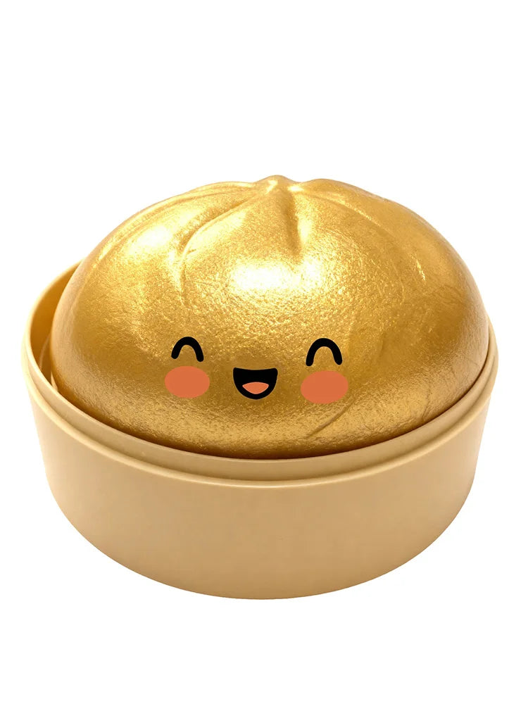 Glitter Squishy Steamed Bun Toy – Slow Rebound Squeeze Ball