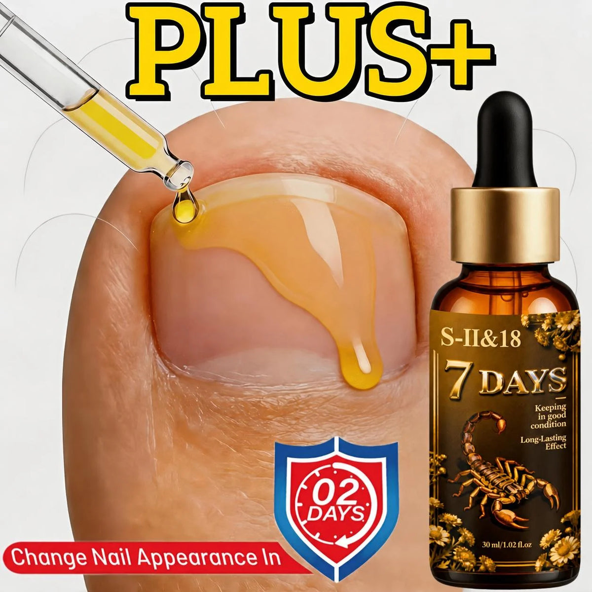 Toenail Care Liquid 2-Pack – Bee Venom & Ginger Hydration