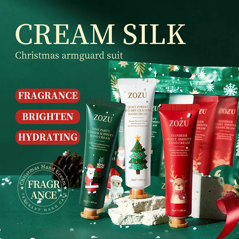 ZOZU 5-Piece Christmas Hand Cream Set – Moisturizing Gift