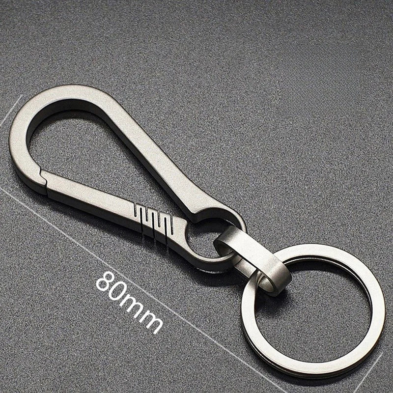 Titanium Alloy EDC Carabiner Keychain with Bottle Opener