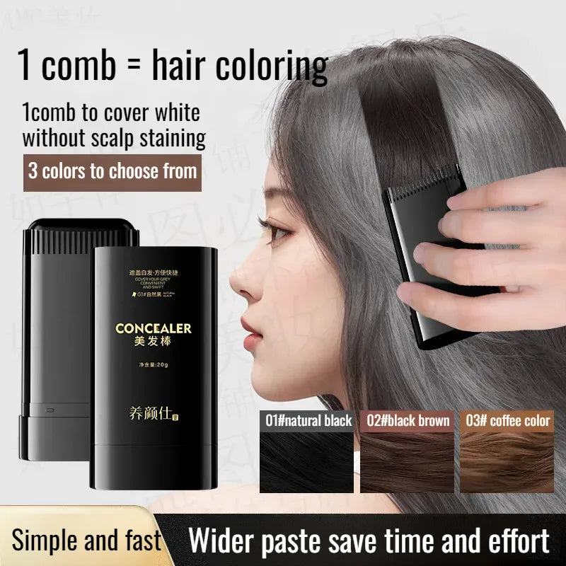 Temporary Hair & Beard Color Stick – Instant Touch-Up Pen