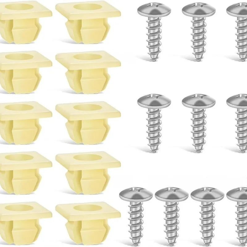 Universal License Plate Mounting Kit – Screws & Retainer Clips