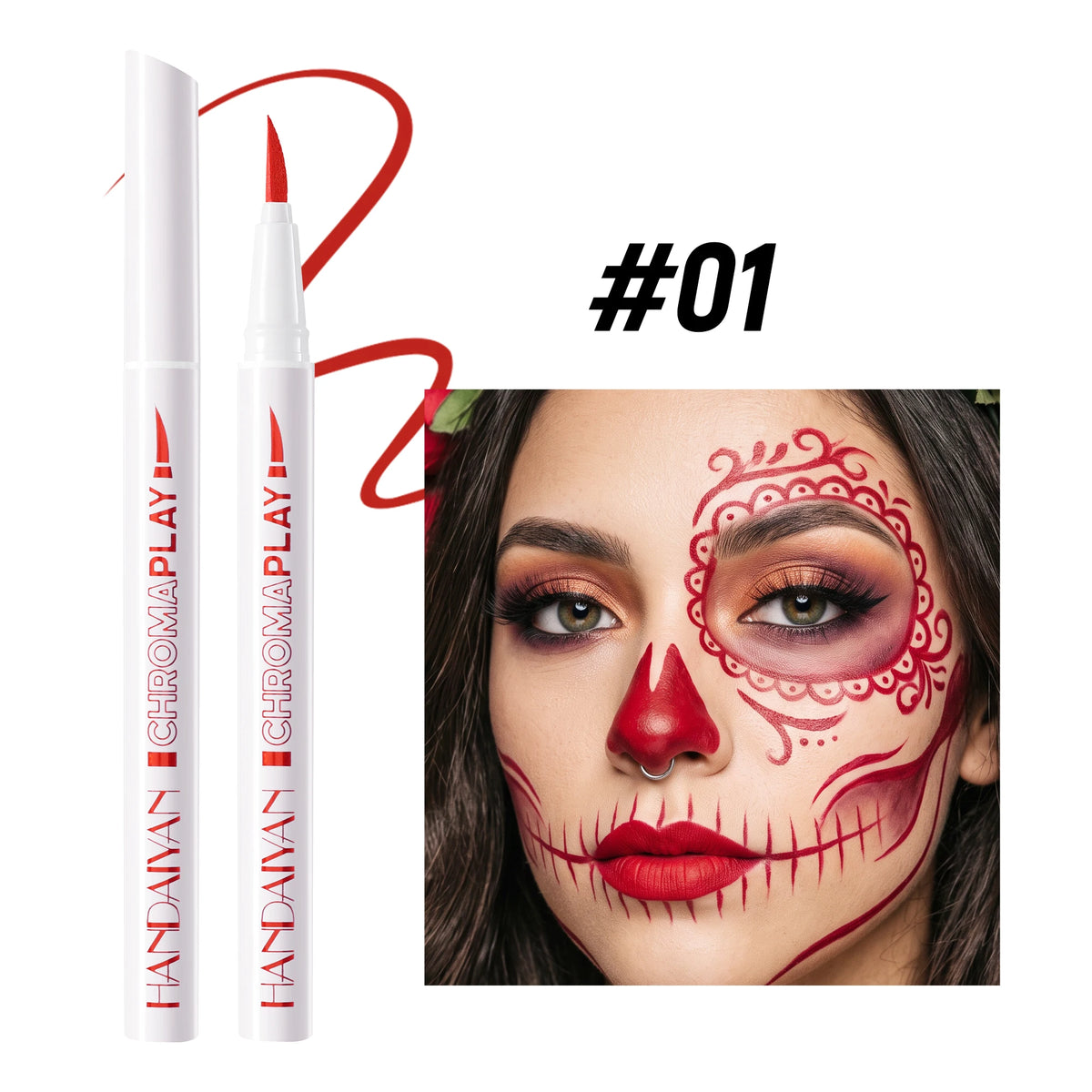 Washable Face & Body Paint Pen – Tattoo Marker for Cosplay