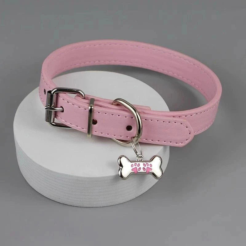 Punk Y2K Dog Claw Bone Choker Necklace – PU Leather Charms