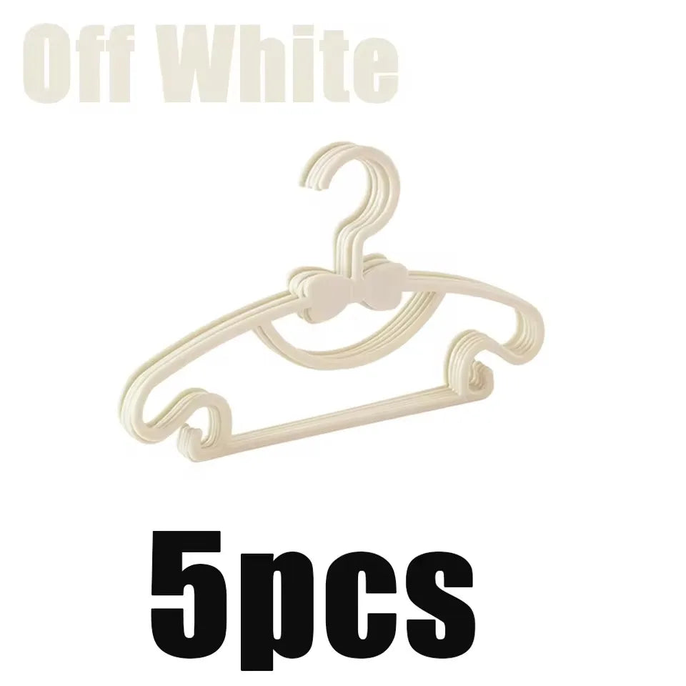 Baby & Kids Plastic Clothes Hangers – Set of 5/10/20 Pcs
