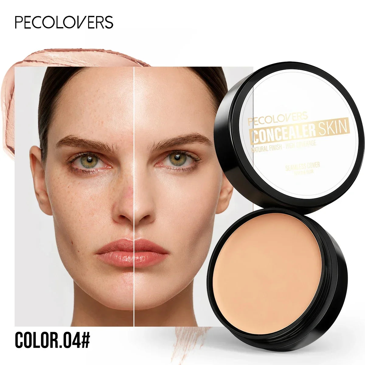 Waterproof Cream Concealer Palette – Full Coverage Contour & Highlight