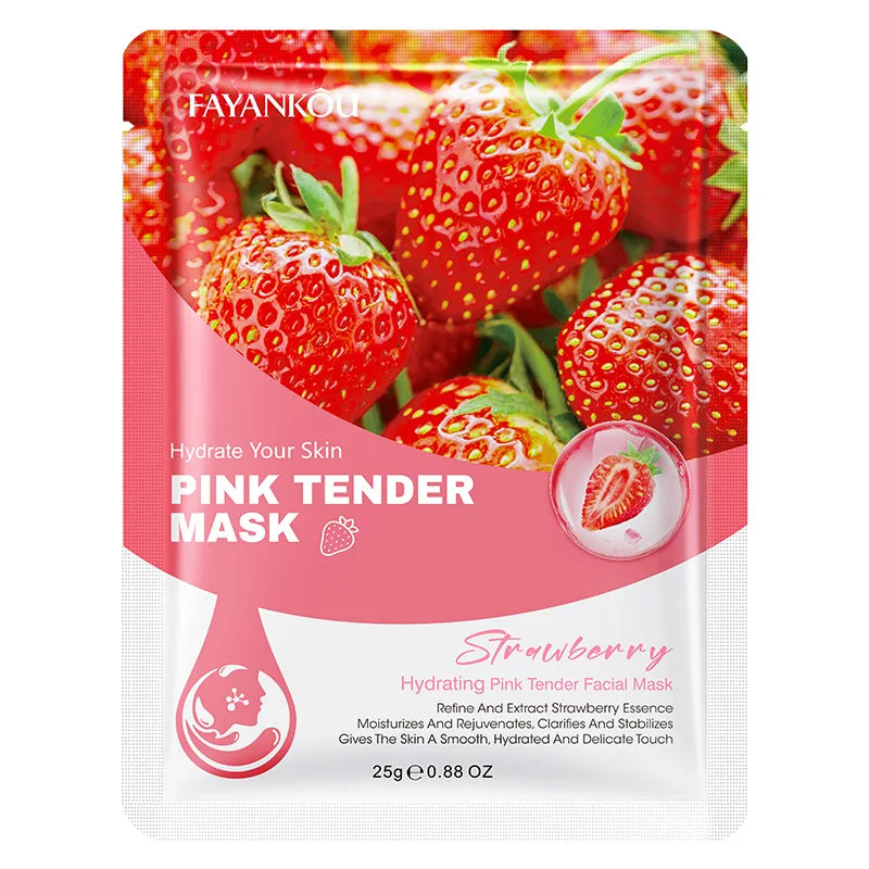 Strawberry Moisturizing Mud Face Mask – 9-Piece Hydrating Set