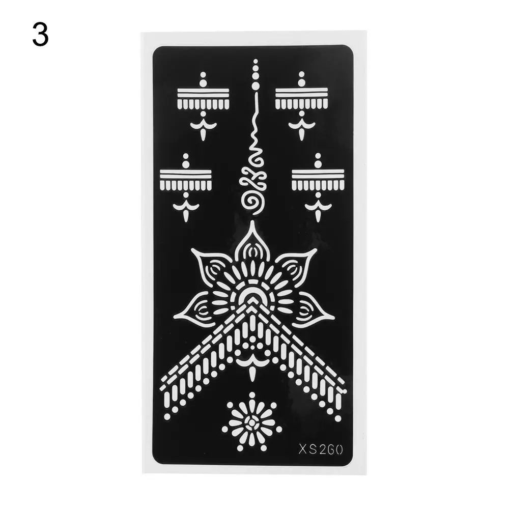 Mehndi Henna Stencil Sticker – DIY Temporary Body Art