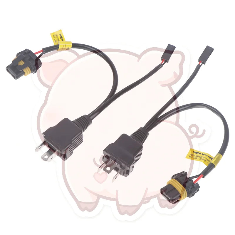 H4 Relay Wire Harness for Bi-LED & Xenon Projector Lens – 2pk