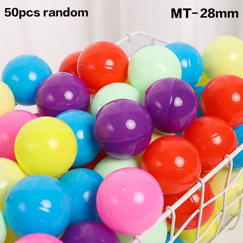50-Pack Empty Plastic Capsule Balls 28–55mm | DIY Toy Containers