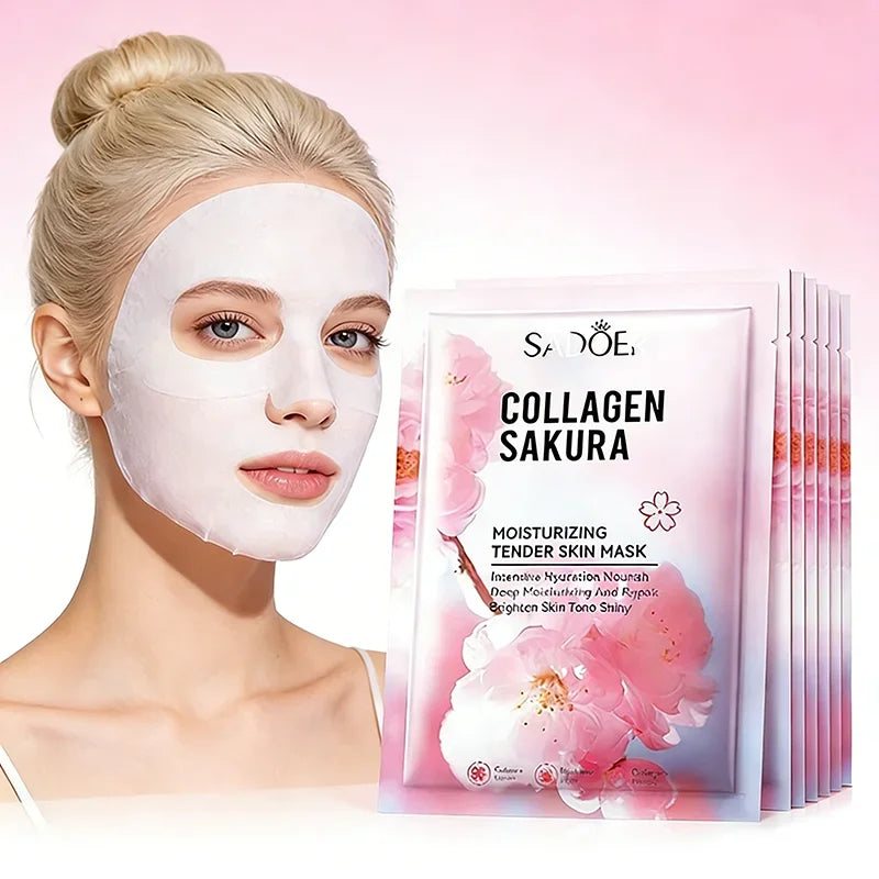 Sadoer Sakura Face Sheet Mask – Hydrating Collagen Brightening