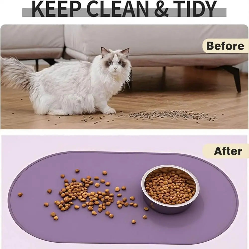 Silicone Pet Food Mat – BPA-Free, Non-Slip & Waterproof