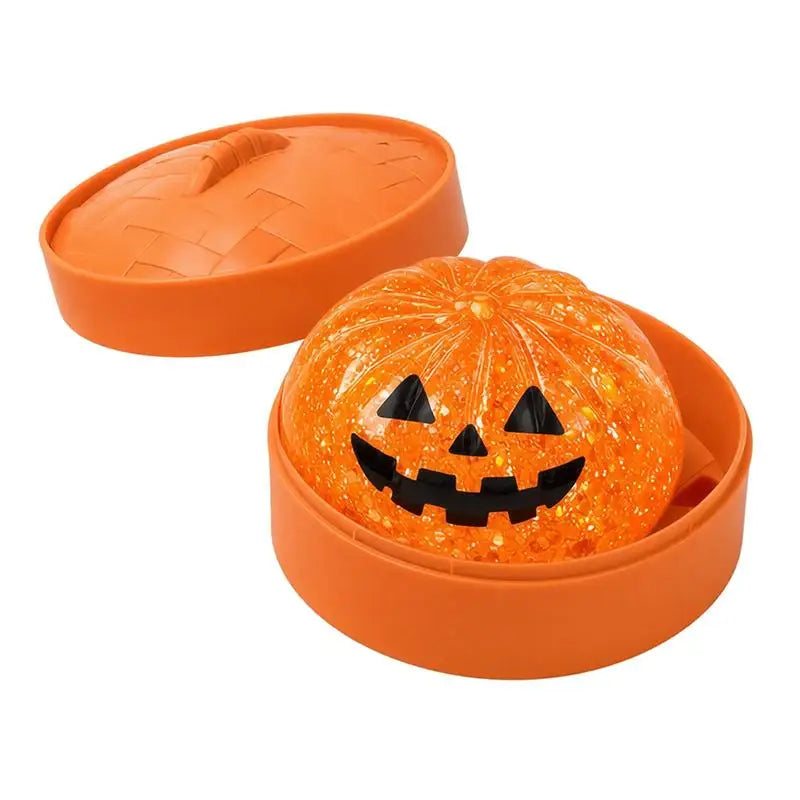 Glitter Halloween Squishy Fidget Toy – Ghost & Pumpkin Squeeze