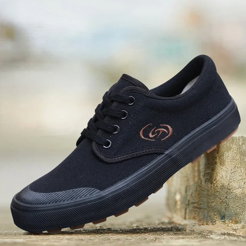 LEDP Men's Non-Slip Vulcanized Canvas Sneakers | Mesh Breathable