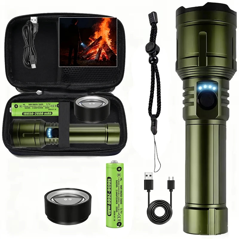 SAMMY 1200LM Tactical Flashlight – Zoomable IPX7 Waterproof