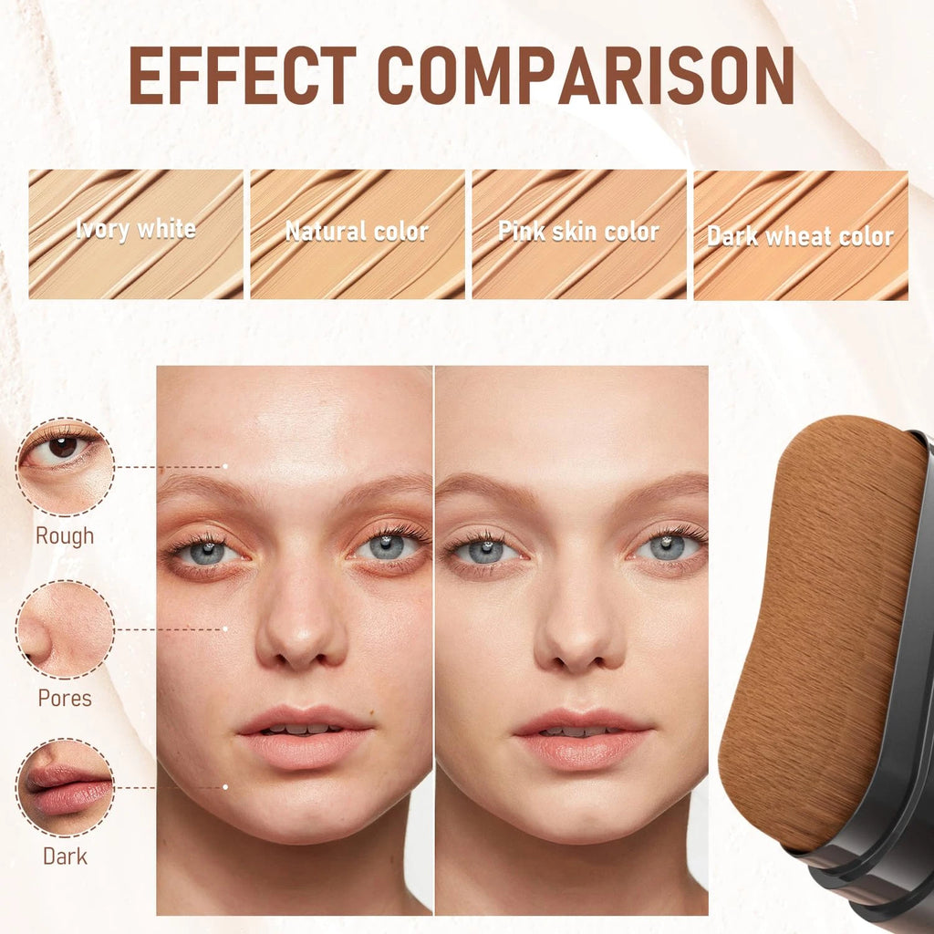 ZaiDoc 2-in-1 Concealer Foundation Stick | 7 Shades + Setting Spray