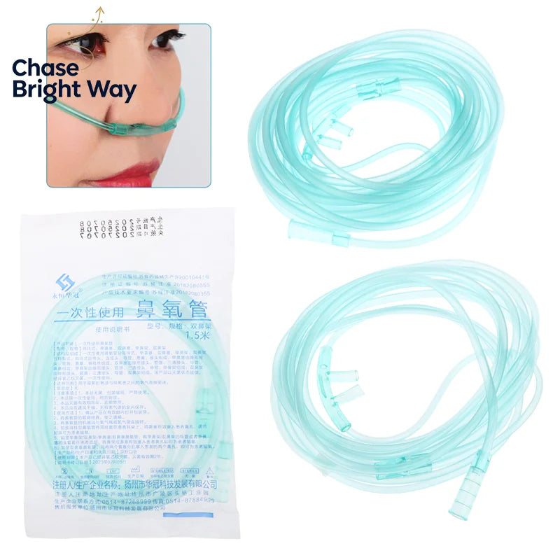 Nasal Cannula Oxygen Tubing 1.5–5m | Disposable Plastic