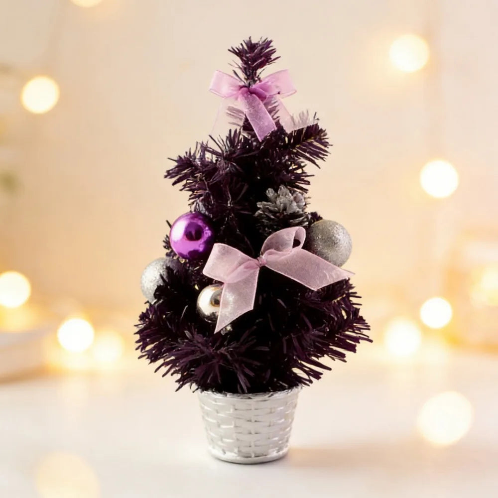 Mini Christmas Tree 15cm | Pre-Decorated Tabletop Holiday Decor