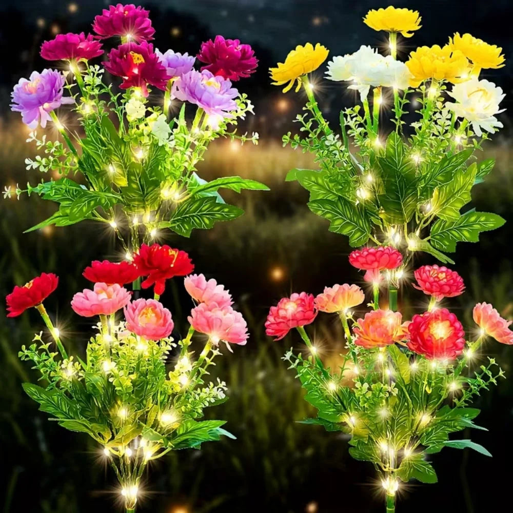 Solar Orchid Flower Garden Lights – IP65 Waterproof Auto On/Off