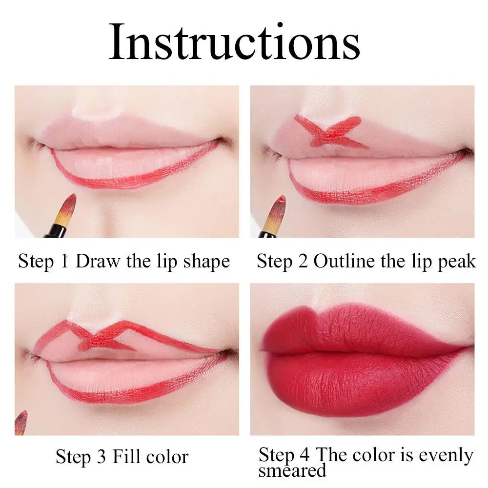 Retractable Dustproof Lip Brush – Portable Lipstick Applicator