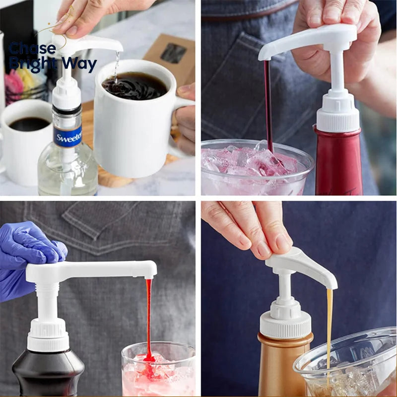 Syrup Pump Dispenser – Food-Grade PP Sauce Bottle Pump