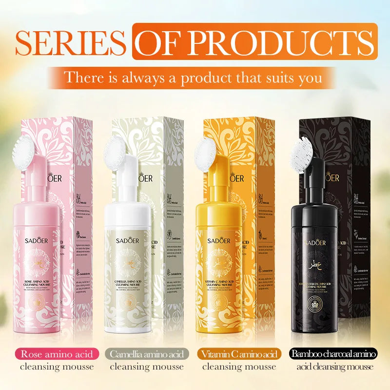 SADOER Vitamin C Facial Cleanser – Brightening Foam Wash