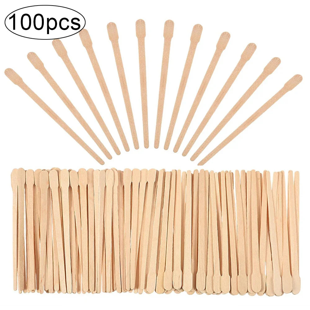 Wooden Wax Applicator Sticks 100/200 Pcs – Hair Removal
