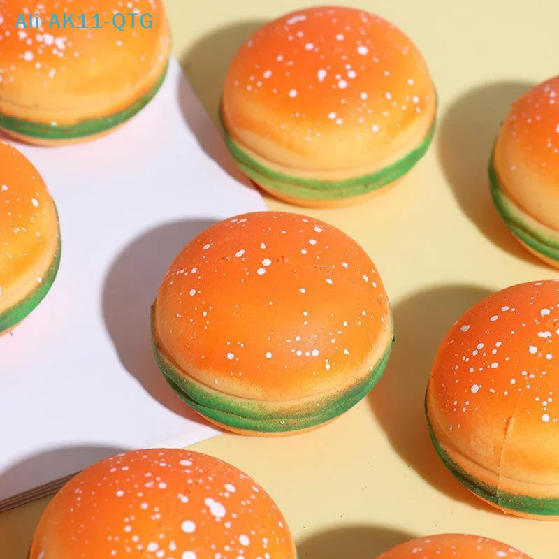 Hamburger Squeeze Fidget Toy – TPR Sensory Stress Ball