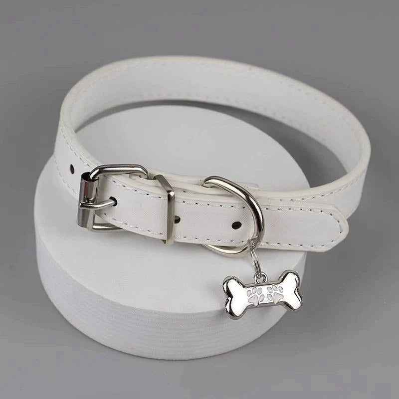 Punk Y2K Dog Claw Bone Choker Necklace – PU Leather Charms