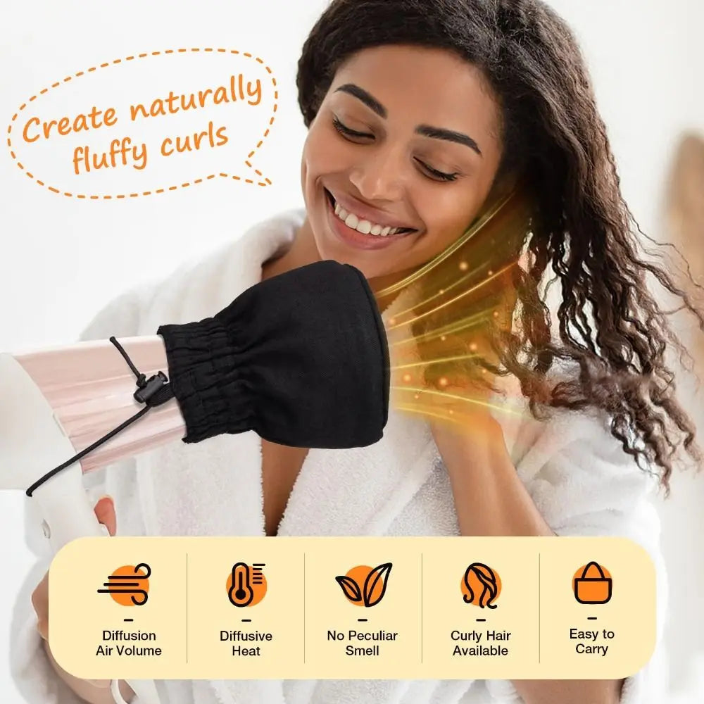 Universal Foldable Hair Dryer Diffuser Cover & Storage Bag