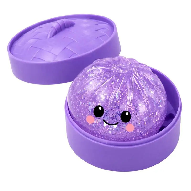 Glitter Halloween Squishy Fidget Toy – Ghost & Pumpkin Squeeze