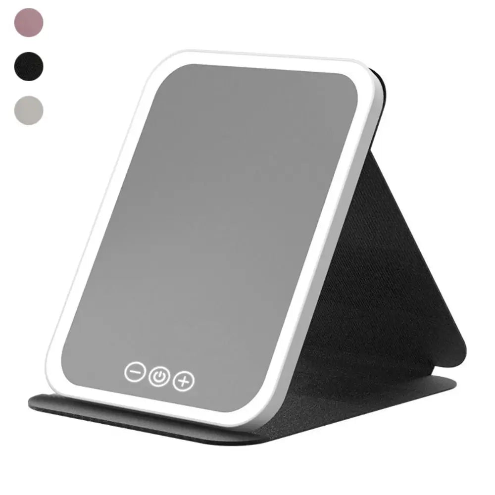 LED Makeup Mirror 3-Color Dimmable Touch | USB Rechargeable