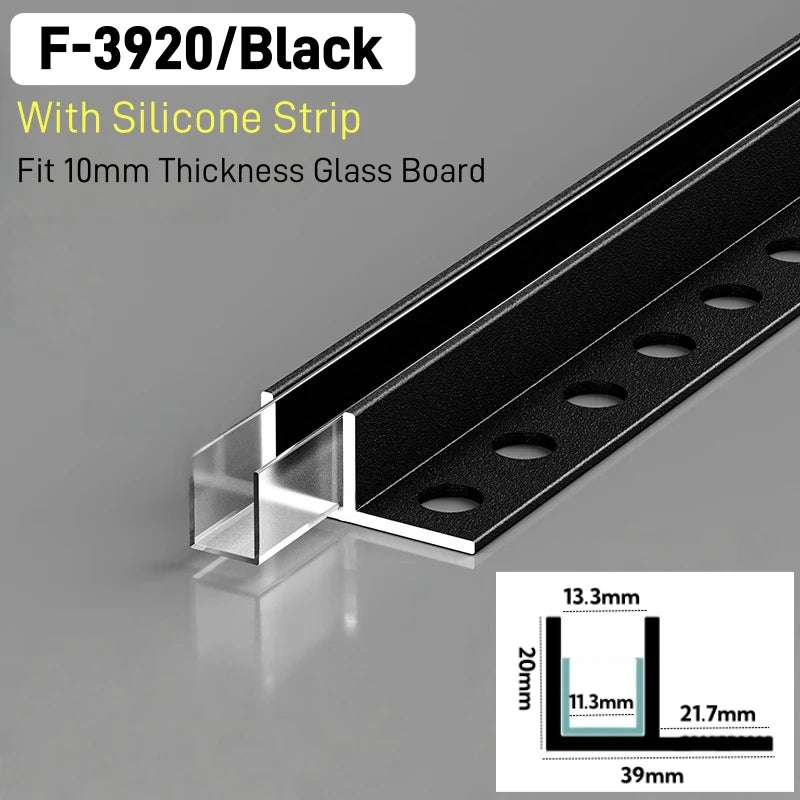 Recessed Bathroom LED Aluminum Profile F/T-Shape Shower Channel