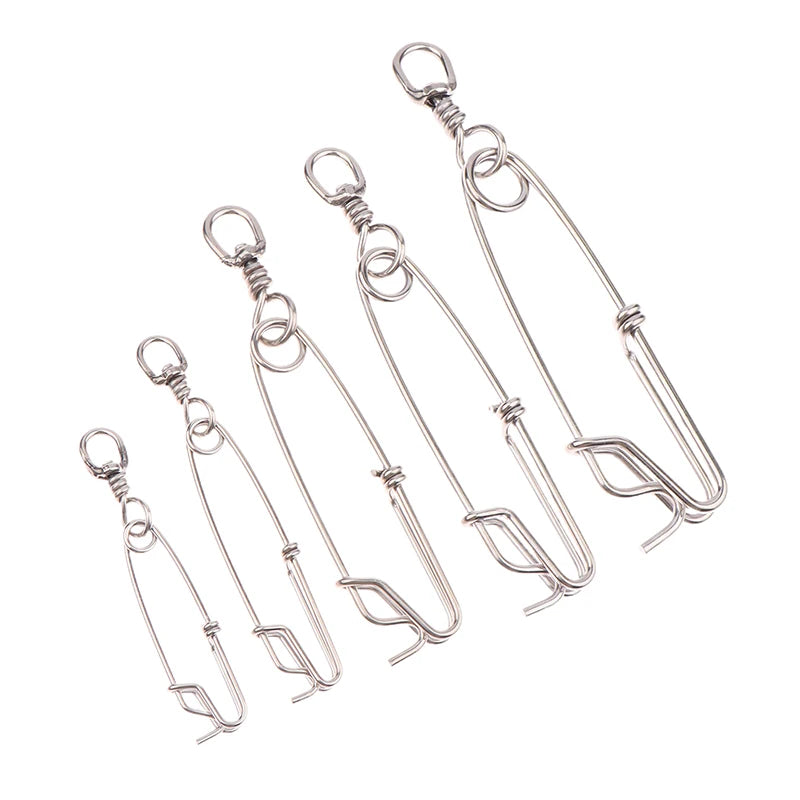 Stainless Steel Tuna Fishing Clip Snap & Swivel Ring Connector