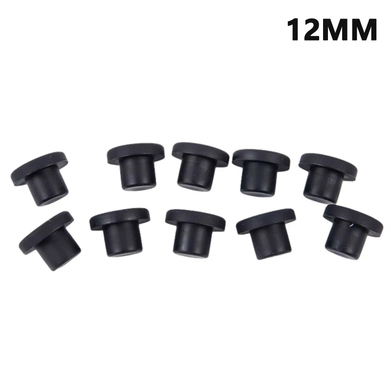 Silicone Rubber Hole Plugs 10-Pack – 3–12mm Heat Resistant Caps