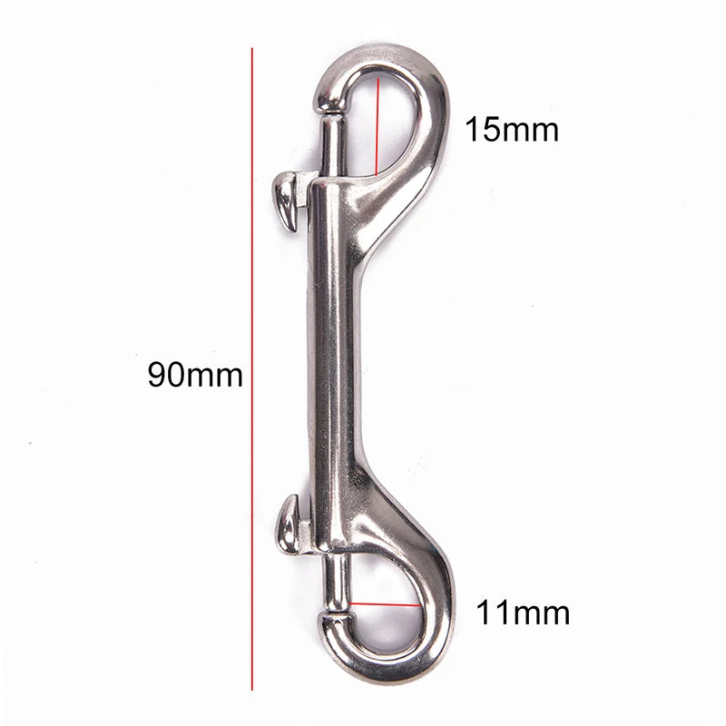 Stainless Steel Scuba Diving Double-Ended Snap Hook