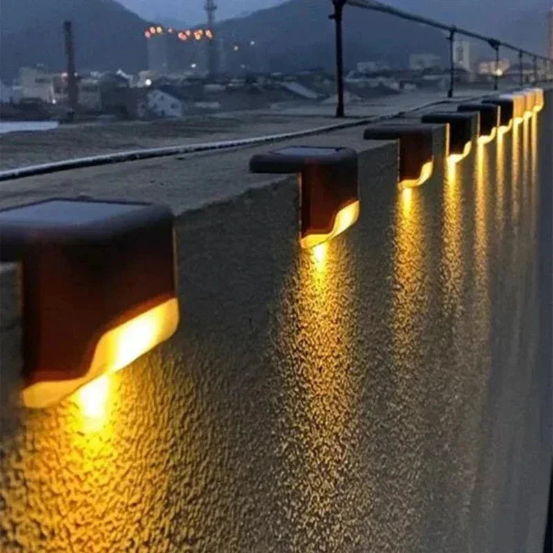 Solar Deck Lights Outdoor IP66 Waterproof LED Step & Fence Lamps